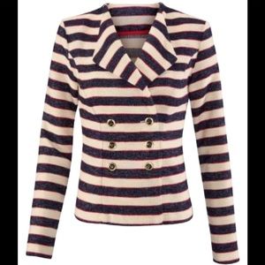 Cabi Striped Cruise Blazer/ Jacket sz 6